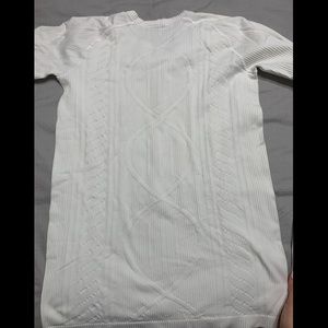 Lululemon Stress Less Pullover, 8, Heathered White